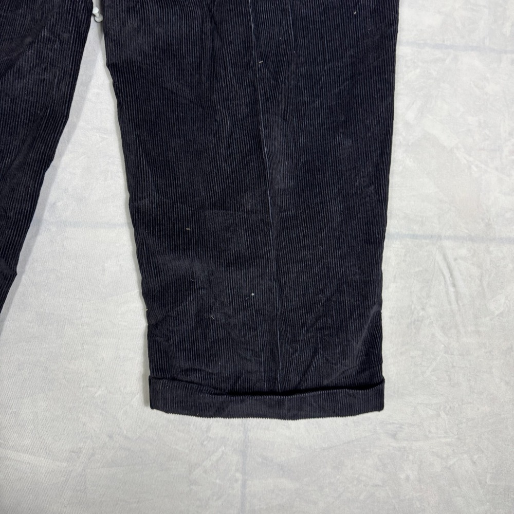 Vintage Dockers Cordrouy Pants Mens Black Classic Fit Pleated Size W34 L30 NWT - Picture 10 of 16